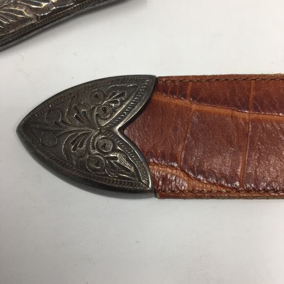 Jennifer Graham Brown Genuine Leather Western Boho Belt Large main image 5